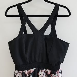 Cage Strap Maxi Dress with Zip Back, Size XL